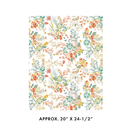 P133-16807-09 PATCH. AMERICANO MONTGOMERY: MOUNTAIN CHARM (05) 110 CM. ALGODON 100% BLANCO Venta en piezas de 6.80 M