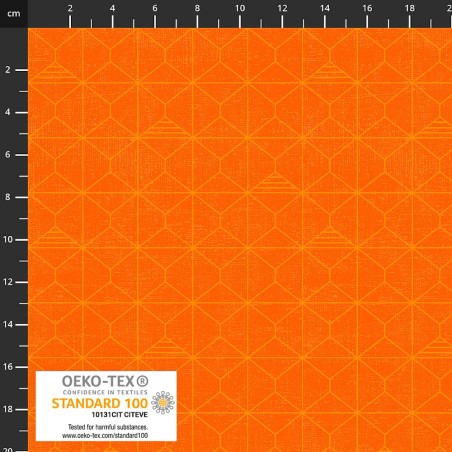 P137-4504-268 PATCH.AMERICANO RAINBOW-LINE (05) 110 CM. ALGODON 100% NARANJA Venta en piezas de 6.00 M