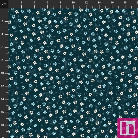 P137-4504-312 PATCH.AMERICANO BLUE BEGINNING (11) 110 CM. ALGODON 100% AZUL Venta en piezas de 6.00 M