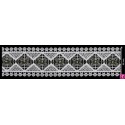 137303-102 GALON GUIPUR FANTASIA ABIDEMI 44 MM. POLIESTER + PET+CRISTAL MARFIL/NEGRO Venta en piezas de 9.10 M