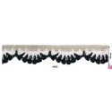 139202-0002 PUNTILLA FANTASIA AYIRA 30 MM. POLIESTER 100% NEGRO Venta en piezas de 9.10 M