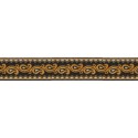 606045-02 CINTA JACQUARD ALIM 33 MM. POLIESTER 100% NEGRO/DORADO Venta en piezas de 9.00 M