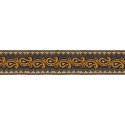 606045-36 CINTA JACQUARD ALIM 33 MM. POLIESTER 100% MARINO/DORADO Venta en piezas de 9.00 M