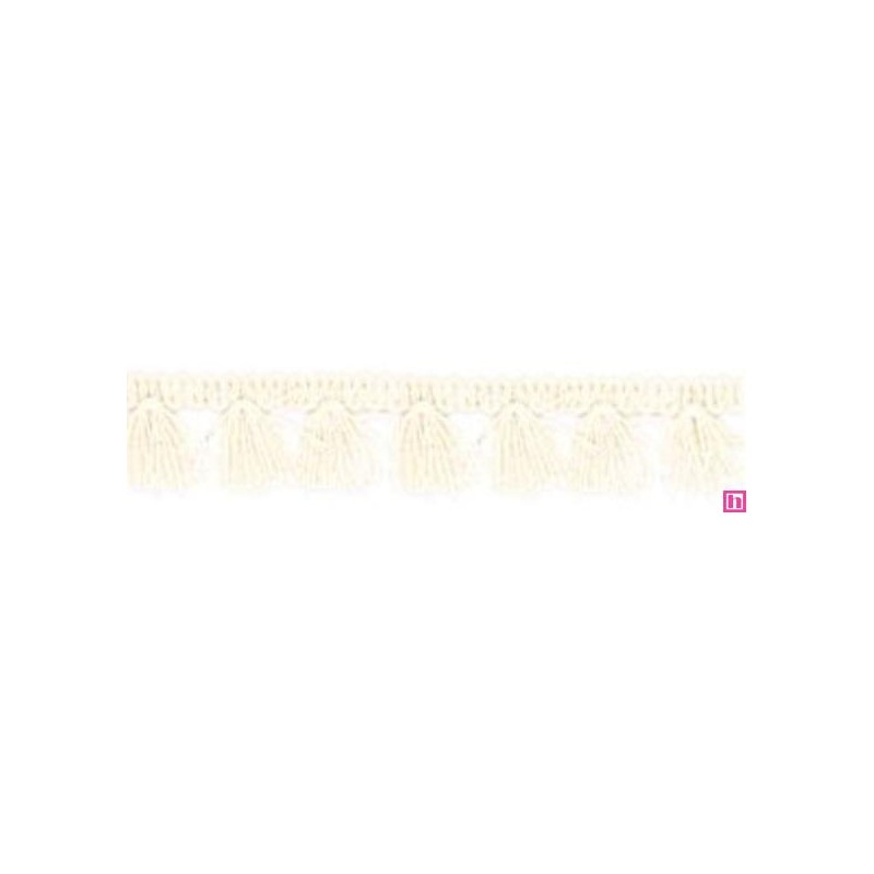 64284 FLECO FANTASIA 20 MM BRAIL ALGODON 100% CRUDO Venta en piezas de 25.00 M