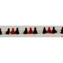 64288 FLECO FANTASIA 15 MM CHAY ACRILICO 100% BLANCO/MARINO/ROJO Venta en piezas de 25.00 M