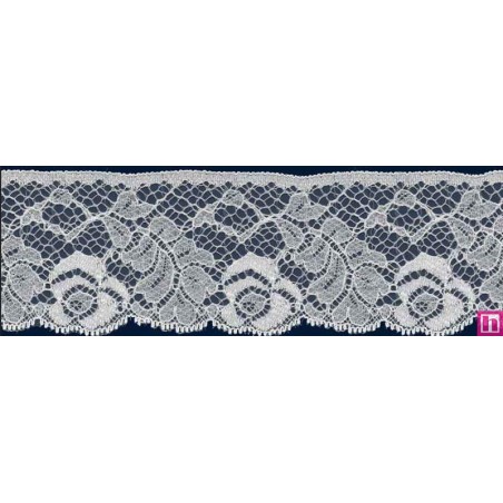 64327 PUNTILLA NYLON CIRO 50 MM. POLIAMIDA 100% BLANCO Venta en piezas de 20.00 M