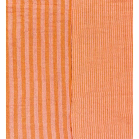 67972 DOBLE GASA TRAMADA HOLLIE (06) 125 CM. 125 GR/M2. ALGODON 100% MANDARINA Venta en piezas de 10.00 M