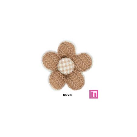 762243-24 APLICACION INFANTIL DIARA-FLOR RED.55 MM. POLIESTER/ALGODON 100% CAMEL Venta en piezas de 10.00 U