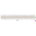 902074-0001 GALON FANTASIA UMAX 25 MM. POLIESTER 100% BLANCO/DORADO Venta en piezas de 18.00 M