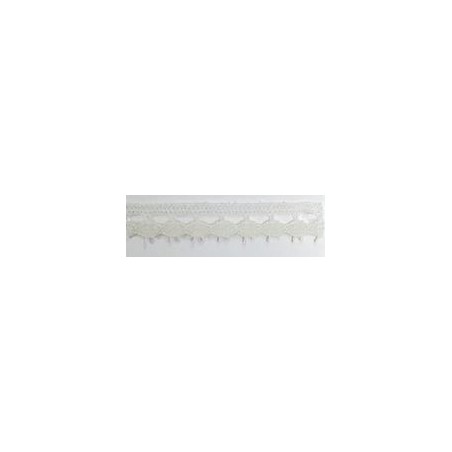 9626-102 PUNTILLA BOLILLO PAULINA 15 MM. POLIESTER 100% MARFIL Venta en piezas de 25.00 M