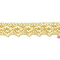 9918-95 PUNTILLA BOLILLO 35 MM MOANA METALOPLASTICO 100% ORO Venta en piezas de 25.00 M