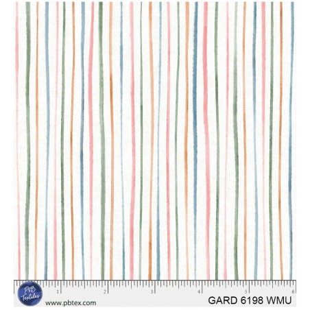 P121-GARD6198WMU PATCH. AMERICANO GARDENSCAPE (10) 110 CM. ALGODON 100% BLANCO/MULTI Venta en piezas de 7.00 M