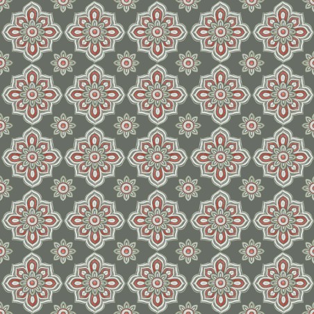 P121-WWHI6206DA PATCH. AMERICANO WOODLAND WHISPERS (14) 110 CM. ALGODON 100% VERDE Venta en piezas de 7.00 M