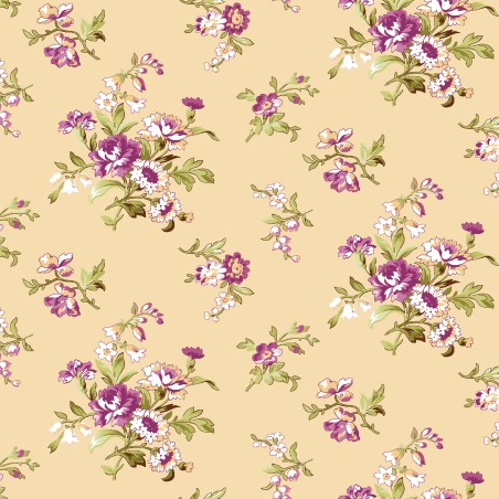 P17-MAS11052-S PATCH. AMERICANO VERANDA (05) 110 CM. ALGODON 100% VAINILLA Venta en piezas de 7.00 M