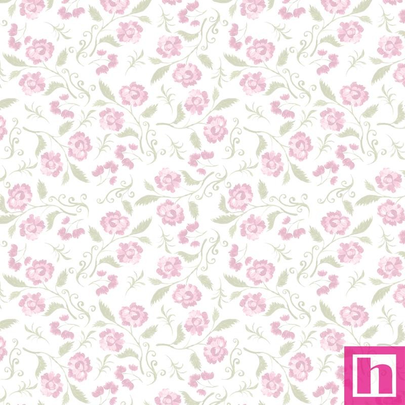P121-CCHA6490WHITE PATCH. AMERICANO COQUETTE CHARM (13) 110 CM. ALGODON 100% BLANCO Venta en piezas de 7.00 M