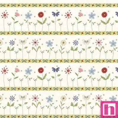 P140-3392-44 PATCH. AMERICANO POCKETFUL OF POSIES (05) 110 CM. ALGODON 100% CREMA Venta en piezas de 6.80 M