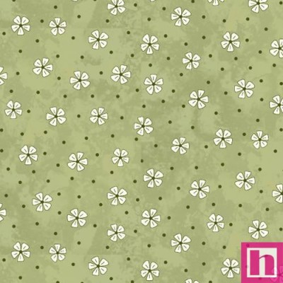 P140-3394-66 PATCH. AMERICANO POCKETFUL OF POSIES (13) 110 CM. ALGODON 100% VERDE Venta en piezas de 6.80 M