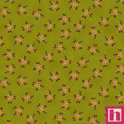 P140-975-66 PATCH. AMERICANO AUTUMN FARMHOUSE (10) 110 CM. ALGODON 100% VERDE Venta en piezas de 7.00 M