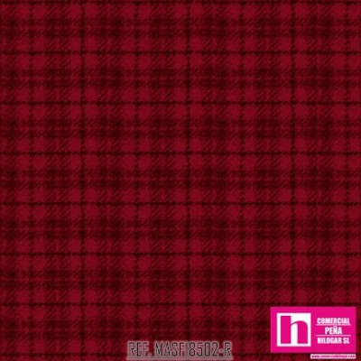 P17-MASF18502-R PATCH. AMERICANO WOOLIES FLANNEL (05) 110 CM. FRANELA ALGODON 100% GRANATE Venta en piezas de 5.50 M