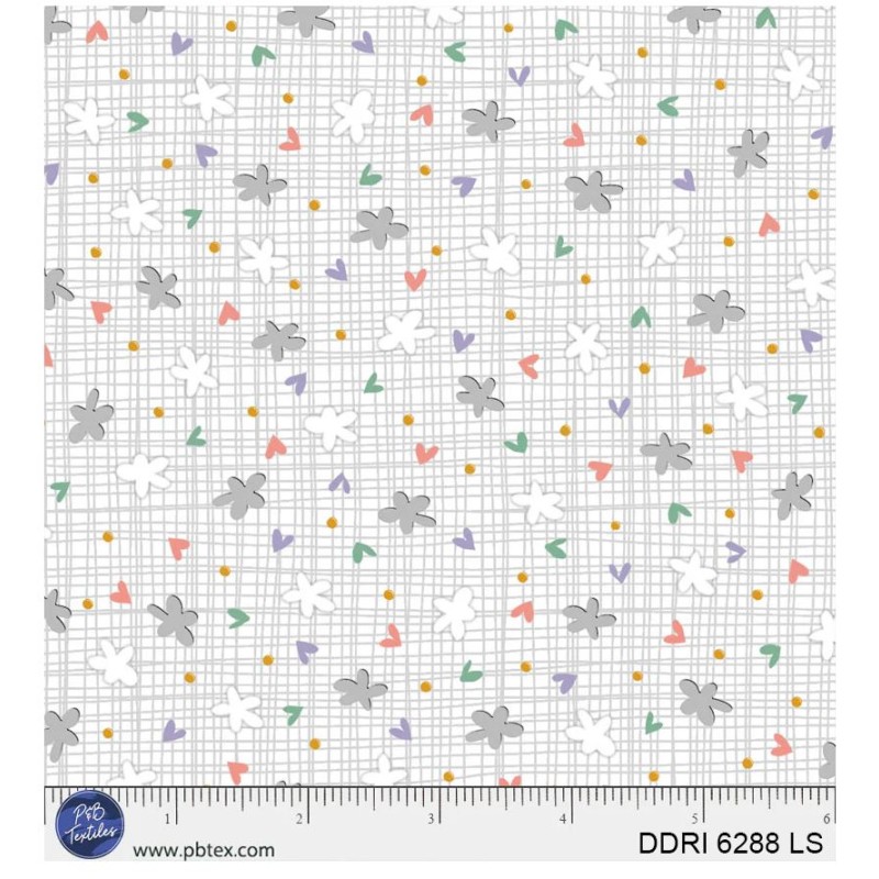 P121-DDRI6288LS PATCH. AMERICANO DREAM DRIFTERS (06) 110 CM. ALGODON 100% BLANCO/GRIS Venta en piezas de 7.00 M