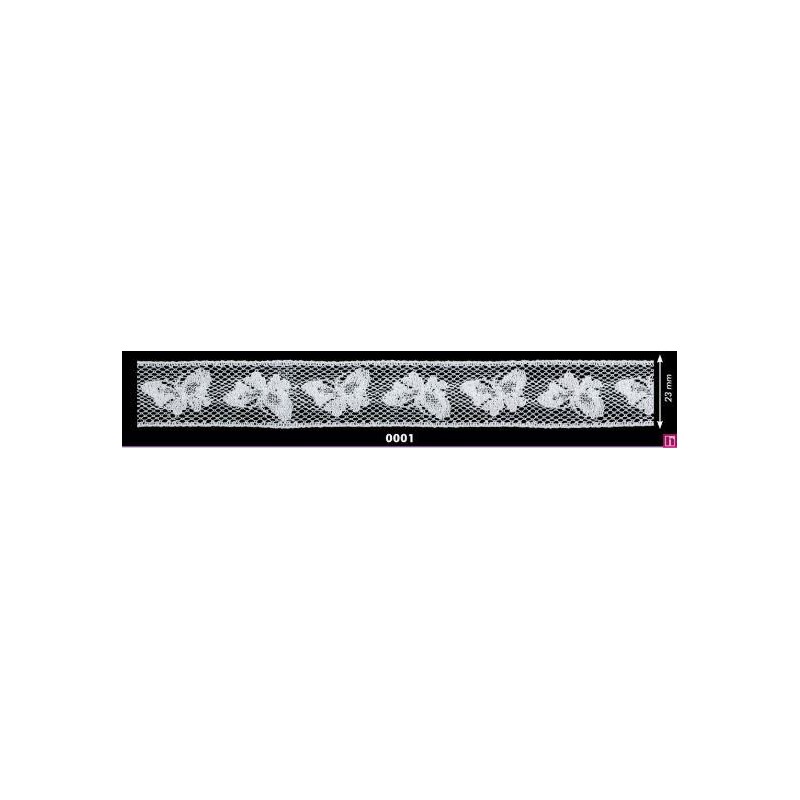 115501-01 ENTREDOS VALENCIE CHARM 20 MM. ALGODON 100% BLANCO Venta en piezas de 20.00 M