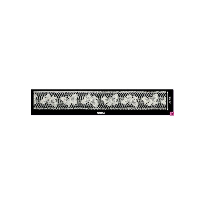 115501-03 ENTREDOS VALENCIE CHARM 20 MM. ALGODON 100% MARFIL Venta en piezas de 20.00 M