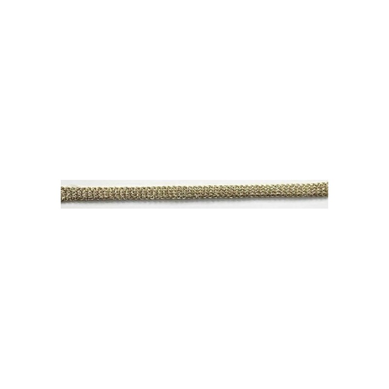 120460-100 CORDON FANTASIA VEDA 8 MM. POLIESTER 100% DORADO Venta en piezas de 20.00 M