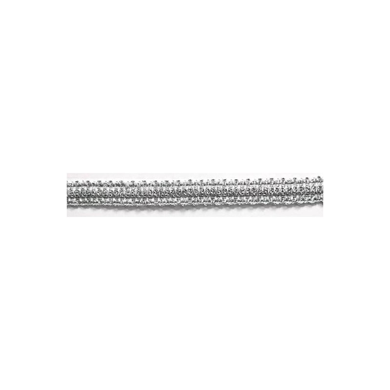 120461-101 GALON FANTASIA ANJALI 15 MM. POLIESTER 100% PLATA Venta en piezas de 22.00 M
