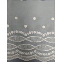 12290-0 PUNTILLA TUL BORDADO SAMAR 180 MM. POLIESTER 100% NATURAL Venta en piezas de 14.80 M