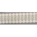 12315-0 GALON TUL BORDADO FUAT 40 MM. POLIESTER 100% NATURAL Venta en piezas de 14.80 M