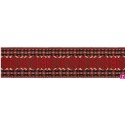 125506-50-09 CINTA MOCHILA FANTASIA ALIXXA 50 MM. POLIESTER 100% TIERRA/ROJO Venta en piezas de 22.00 M