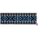 125506-50-20 CINTA MOCHILA FANTASIA ALIXXA 50 MM. POLIESTER 100% NEGRO/AZUL Venta en piezas de 22.00 M