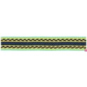 125617-25-01 TAPACOSTURAS FANTASIA ALIOU 25 MM. POLIESTER 100% MENTA/MARINO Venta en piezas de 15.00 M