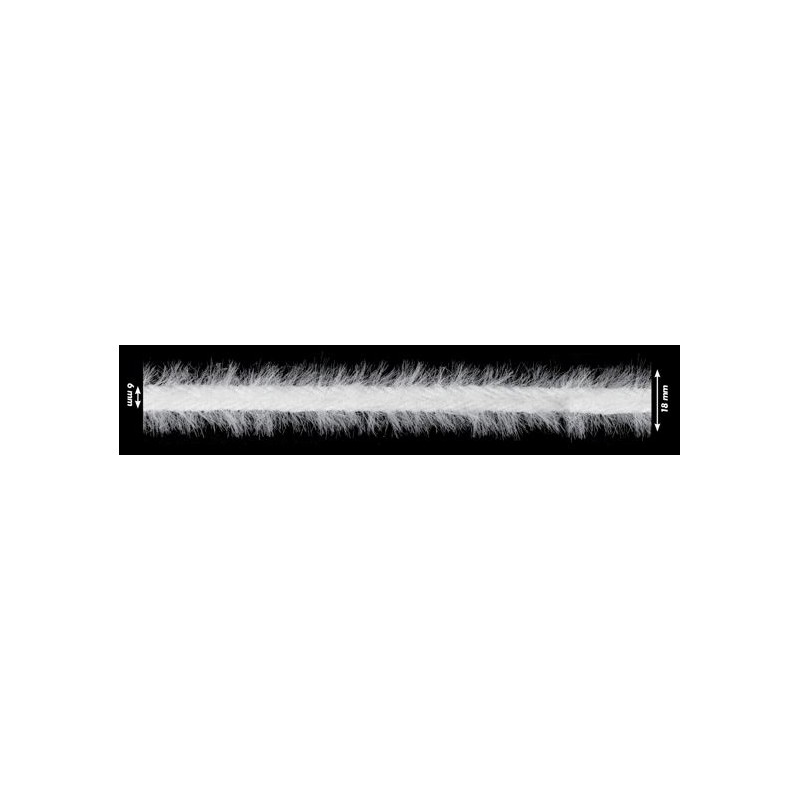 129829-001 REMATE TRENZA DUNIA 10 MM. POLIAMIDA + POLIESTER BLANCO Venta en piezas de 20.00 M
