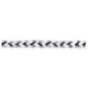 129829-102 REMATE TRENZA DUNIA 10 MM. POLIAMIDA + POLIESTER BLANCO/NEGRO Venta en piezas de 20.00 M
