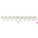 129830-01 FLECO FANTASIA RANYA 20 MM. POLIESTER/ALGODON BLANCO Venta en piezas de 20.00 M