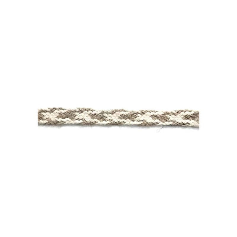 129834-24 CINTA FANTASIA IDALIA 15 MM. ALGODON 50%/YUTE 50% NATURAL/YUTE Venta en piezas de 19.00 M