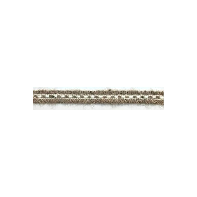129836-24 CINTA FANTASIA IDALIA 15 MM. ALGODON 50%/YUTE 50% NATURAL/YUTE Venta en piezas de 19.00 M