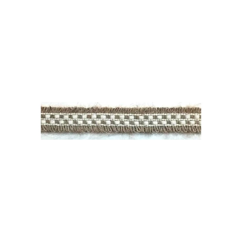 129837-24 CINTA FANTASIA IDALIA 20 MM. ALGODON 50%/YUTE 50% NATURAL/YUTE Venta en piezas de 19.00 M