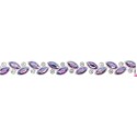133900-0021 GALON FANTASIA SARABI 10 MM. ABS+RESINA+CRISTAL LILA Venta en piezas de 9.10 M