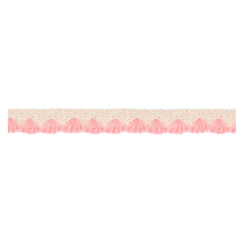 139000-3006 REMATE LANA ABBAS 20 MM. POLIESTER 100% MARFIL/ROSA Venta en piezas de 26.00 M