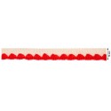 139000-3009 REMATE LANA ABBAS 20 MM. POLIESTER 100% MARFIL/ROJO Venta en piezas de 26.00 M