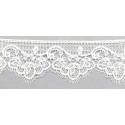 142101-01 PUNTILLA GUIPUR KANYA 50 MM. POLIESTER 100% BLANCO Venta en piezas de 19.00 M