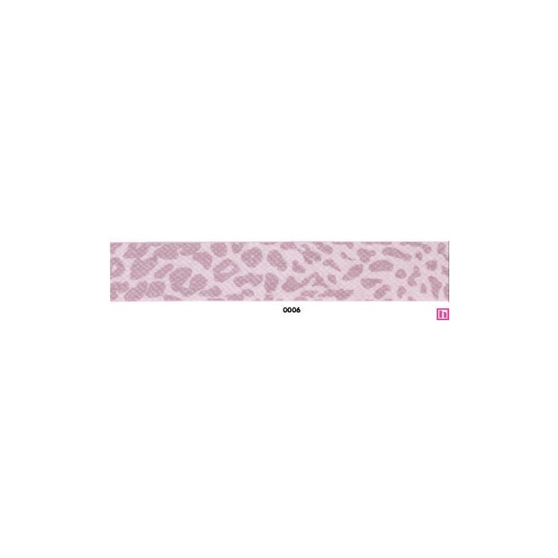31025-25-0006 BIES PERFILADO ESTAMPADO LIBNA 25 MM ALGODON 100% ROSA Venta en piezas de 20.00 M