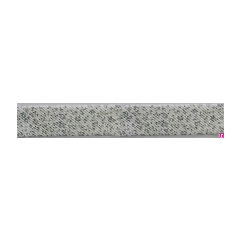 3287-18-02 BIES PERFILADO ZEITA-FLORAL 18 MM. POLIESTER 70%-ALGODON 30% BLANCO/CELESTE Venta en piezas de 25.00 M