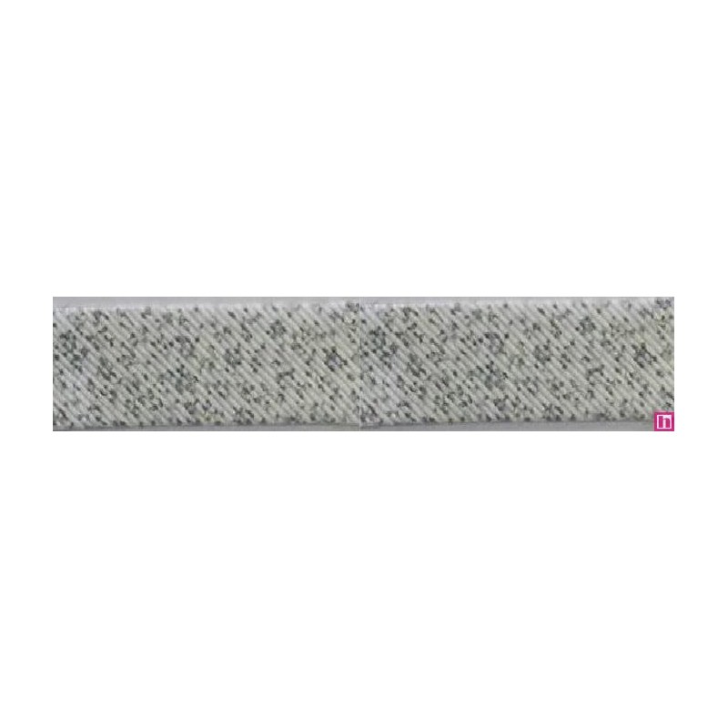 3287-30-02 BIES PERFILADO ZEITA-FLORAL 30 MM. POLIESTER 70%-ALGODON 30% BLANCO/CELESTE Venta en piezas de 25.00 M
