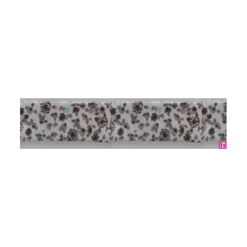 3288-30-04 BIES PERFILADO ZEITA-MARGARITA 30 MM. POLIESTER 70%-ALGODON 30% BLANCO/MARRON Venta en piezas de 25.00 M