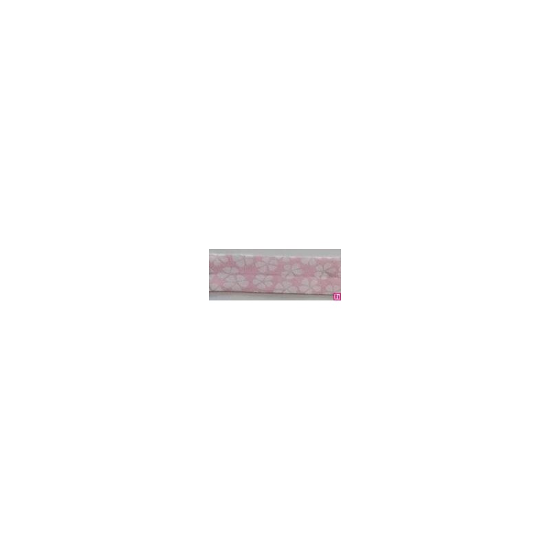 3311-18-01 BIES PERFILADO EILEN-FLOR 18 MM. POLIESTER 70%-ALGODON 30% ROSA Venta en piezas de 25.00 M