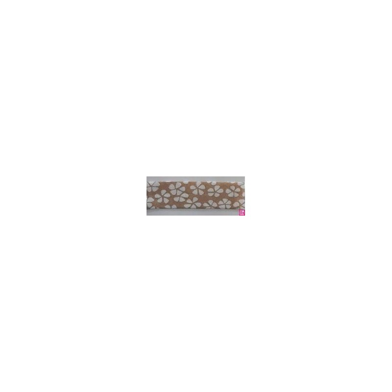 3311-18-03 BIES PERFILADO EILEN-FLOR 18 MM. POLIESTER 70%-ALGODON 30% CAMEL Venta en piezas de 25.00 M