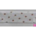 3312-18-03 BIES PERFILADO BELMIRO-ESTRELLA 18 MM. POLIESTER 70%-ALGODON 30% BLANCO/CAMEL Venta en piezas de 25.00 M